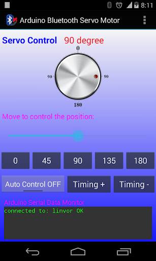 Arduino Bluetooth Servo Motor