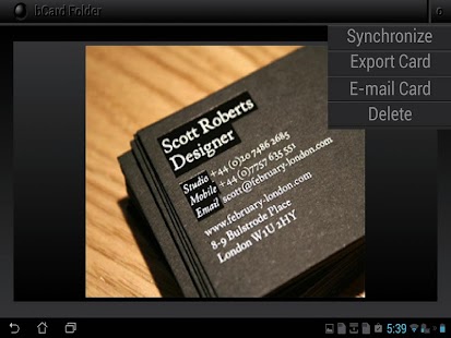 Free bCard Folder APK for Android