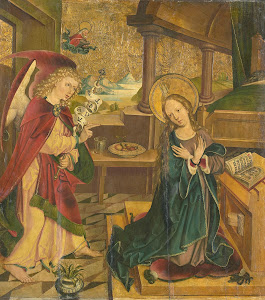 RIJKS: Meester van het Salemer Altaar: Annunciation to the Virgin 1510