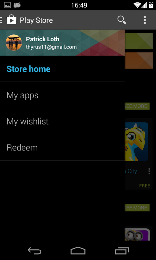 ThyrusHolo KIT KAT Black Theme - screenshot