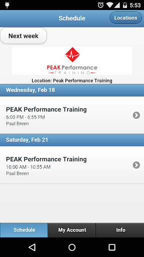 PEAK Performance Training