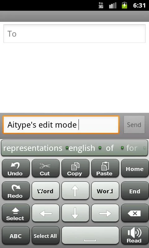 A.I.type Keyboard Free - screenshot