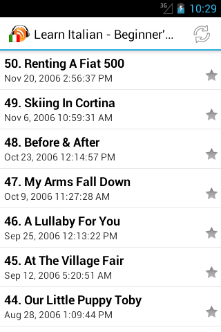 Italian Podcasts Screen 3