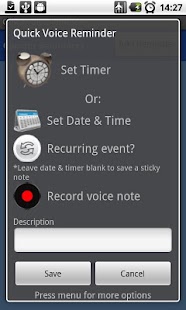 Quick Voice Reminder Lite