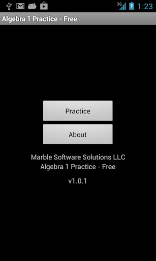 Algebra 1 Practice - Free
