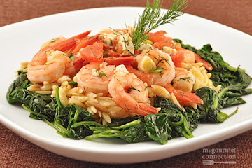 Sautéed Shrimp With Orzo