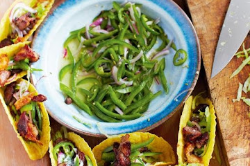 Crispy pork tacos