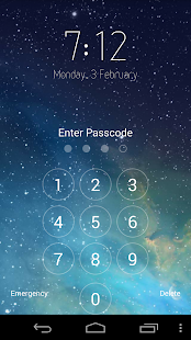 iPhone 5s ios7 Lock Screen screenshot 3