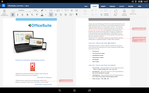 OfficeSuite 7 + PDF&HD - screenshot thumbnail