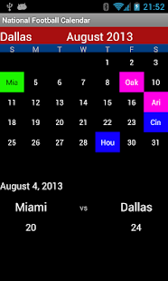 Free Download National Football Calendar APK