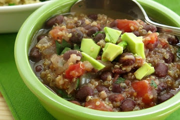 Simple Black Bean Quinoa Soup