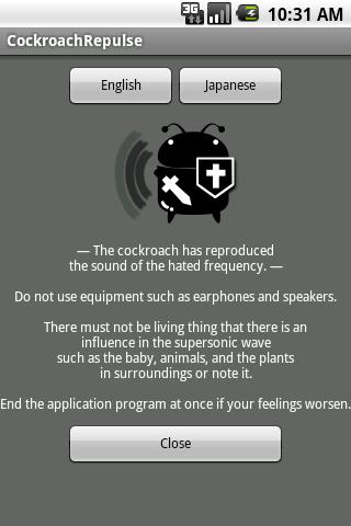 CockroachRepulse Screen 1