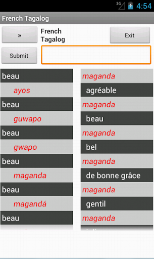 French Filipino Dictionary