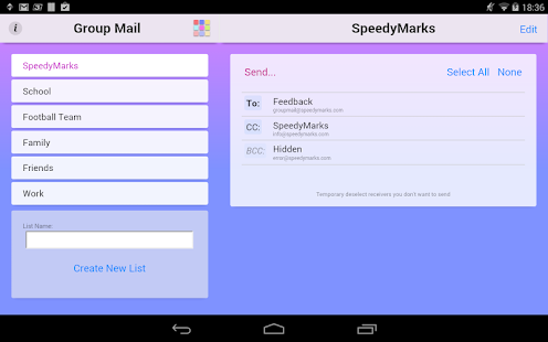  Group Mail Free – Vignette de la capture d'écran  