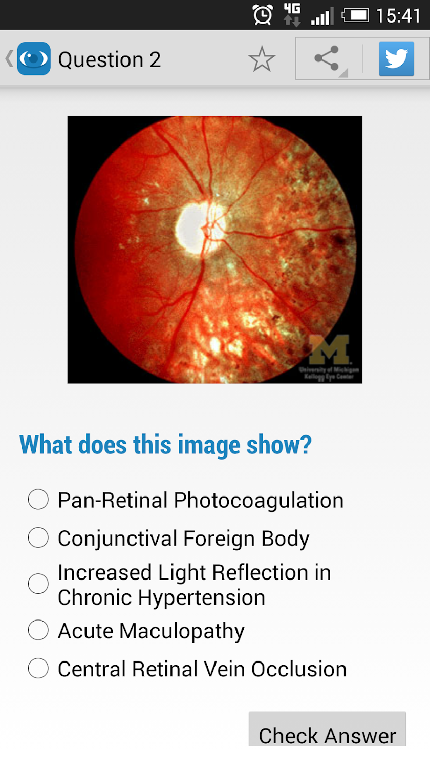 Ophthalmology Training Screen 1