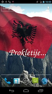3D Albania Flag Live Wallpaper Screenshots 6