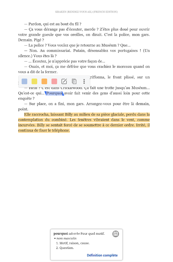   Kindle – Capture d'écran 