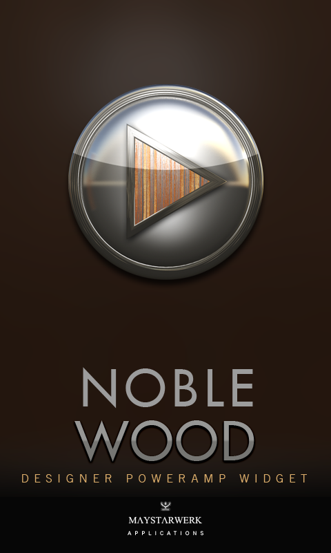 Android application Poweramp Widget Noble Wood screenshort