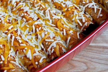 BBQ Chicken Enchiladas