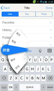 iOS7 WT. Theme for GO Keyboard - screenshot thumbnail