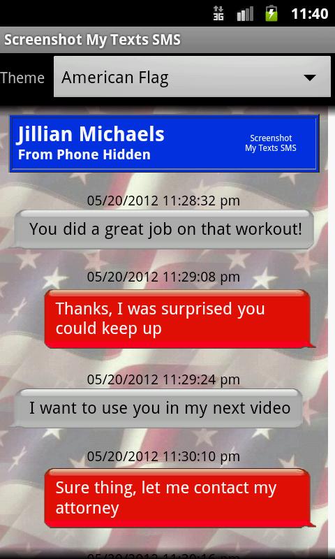 Screenshot My Texts SMS Screen 3