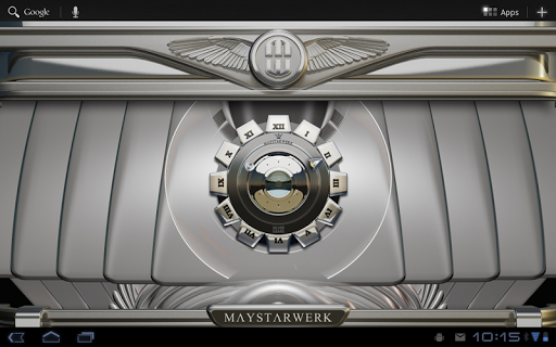 【免費生活App】Clock Widget Silver Gear-APP點子