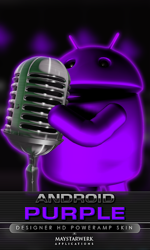 poweramp skin android purple