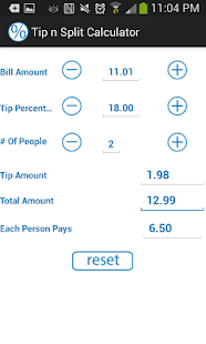 Tip N Split Calc Screenshots 0