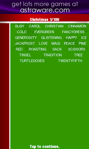 【免費拼字App】Astraware Christmas Wordsearch-APP點子