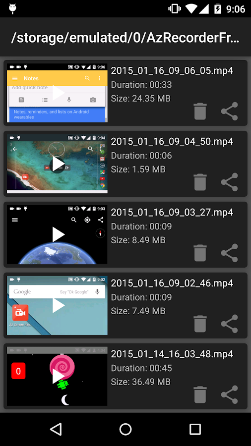 AZ Screen Recorder - No Root- screenshot AZ Screen Recorder - No Root- screenshot
