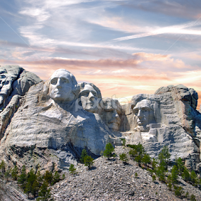 Presidential by Judy Hall-Folde - City,  Street & Park Vistas