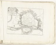 Plattegrond van Maastricht, ca. 1702