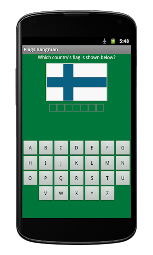 Flags hangman