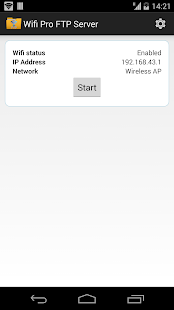 WiFi Pro FTP Server Screenshot