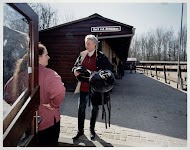Mevrouw van Dorp met haar paard