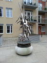 Metal Plant Sculpture
