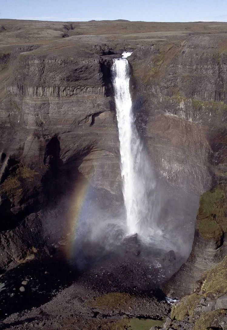 Svartifoss in Skaftafell National Park in Iceland.