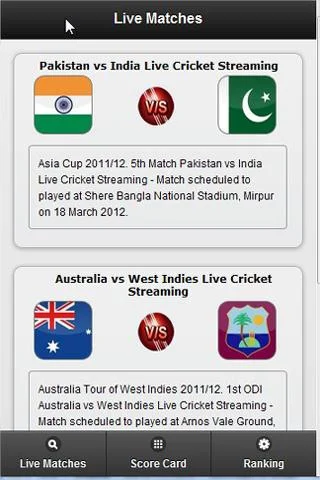 Live Cricket - screenshot