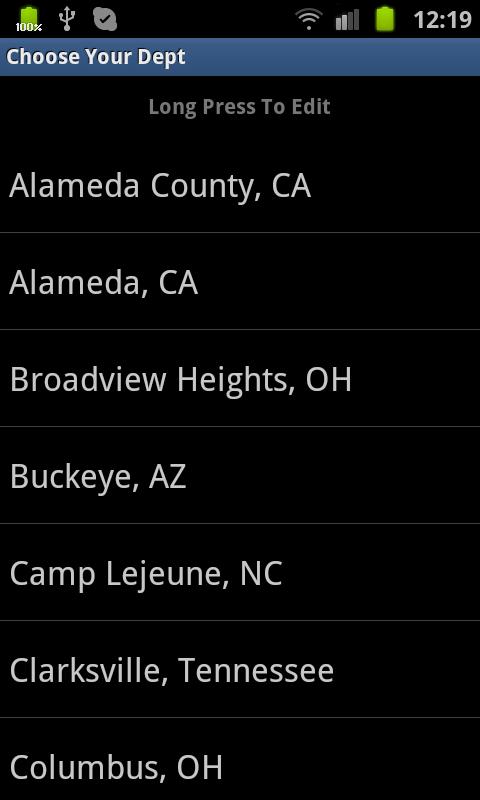 US Fire Department Rota Screen 3