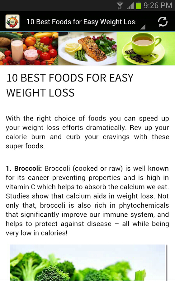 10 Most Healthy Foods For Weight Loss