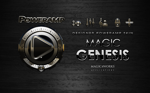 Poweramp skin theme Genesis HD