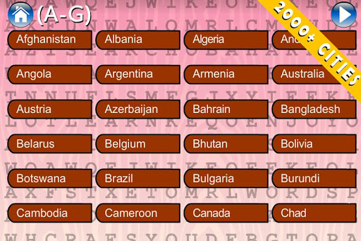 【免費拼字App】WordSearch Place 144 Countries-APP點子