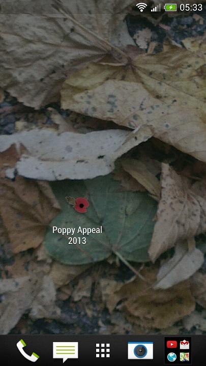 Android application Poppy Appeal 2013 screenshort