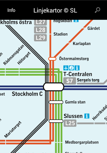 SL Transit Map Stockholm