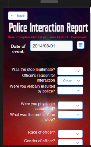 Five-O Police Rating App 1.2 - screenshot