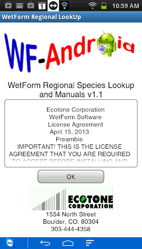 WetForm COE Species Manuals