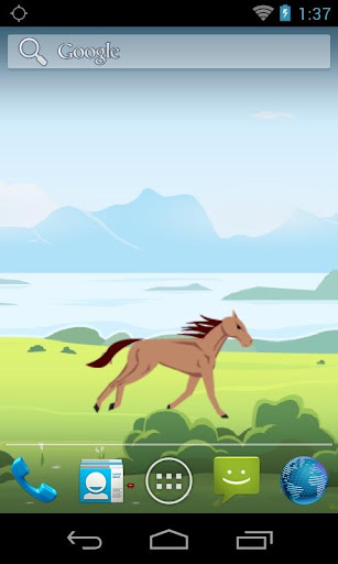 Running Horse Live Wallpaper