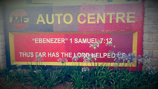 Auto Center With Bible Verse on Wall Mural 
