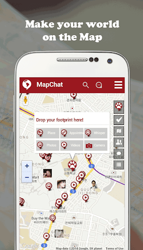 MapChat - memories on the map