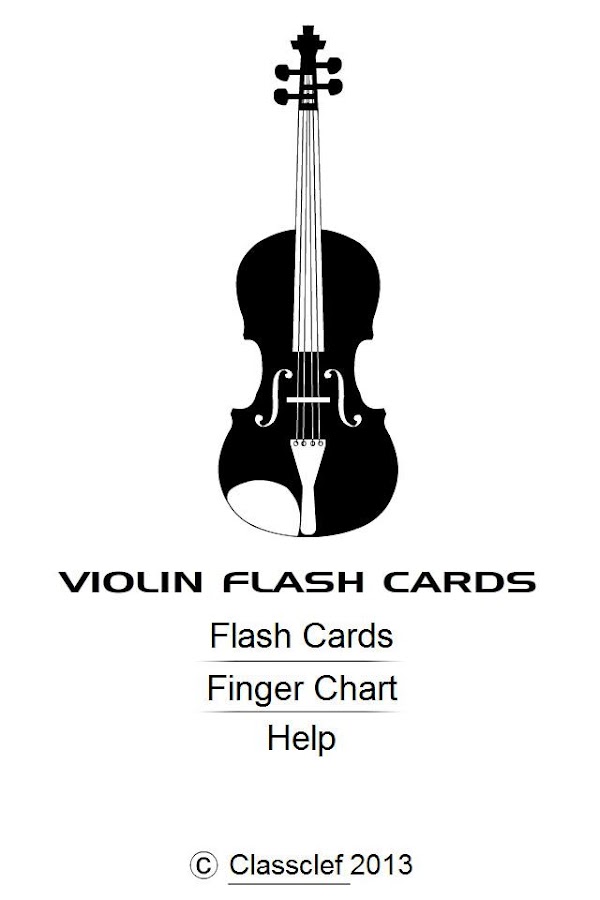 Violin Flash Cards
